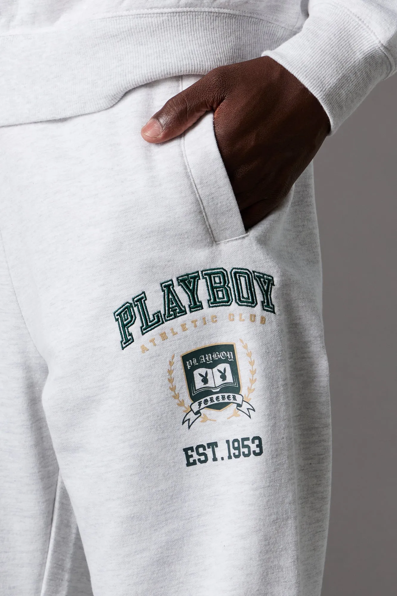 Playboy Embroidered Fleece Jogger sold by Urban Planet product image thumbnail 4