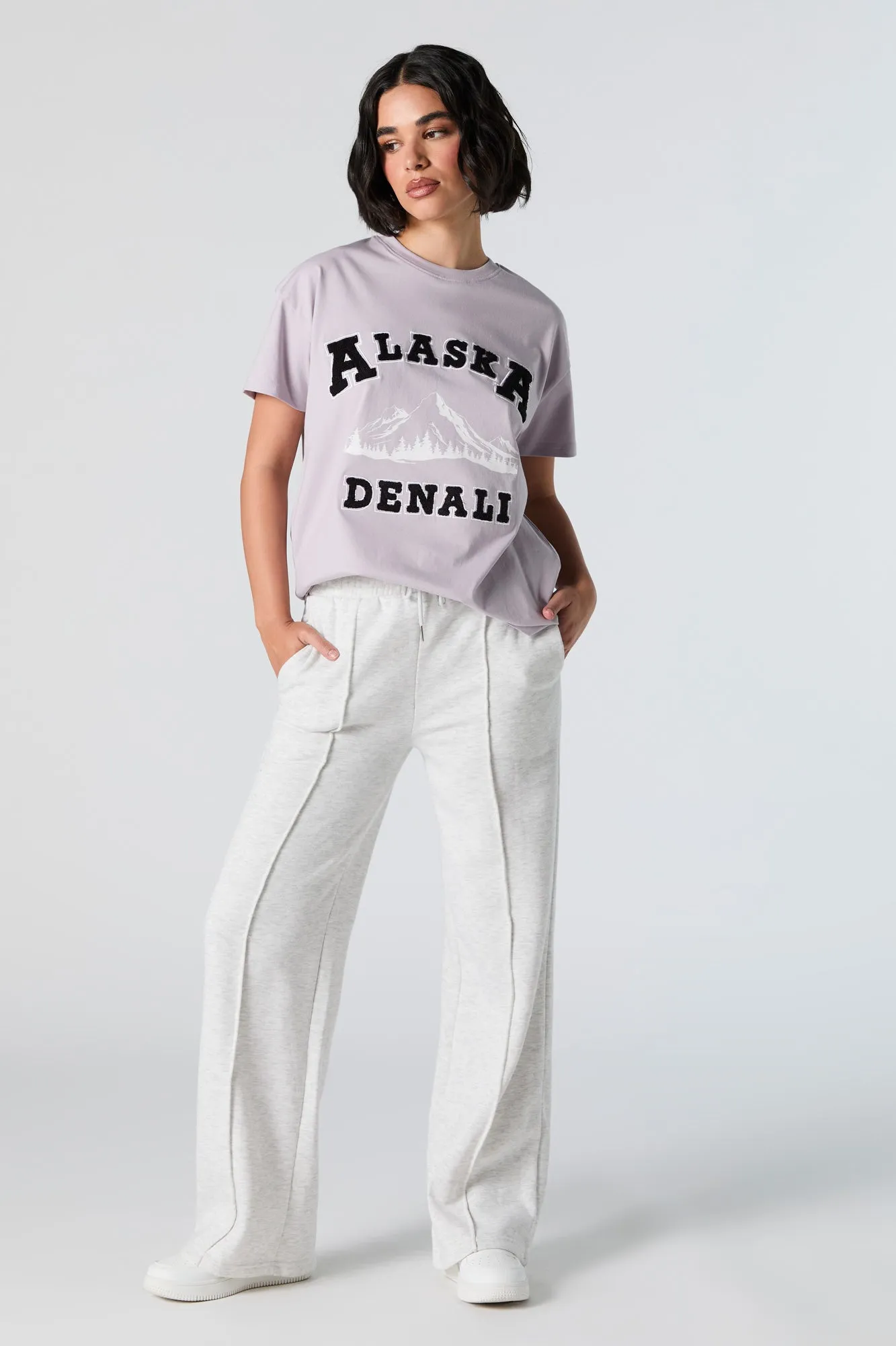 Alaska Embroidered T-Shirt sold by Urban Planet product image thumbnail 2