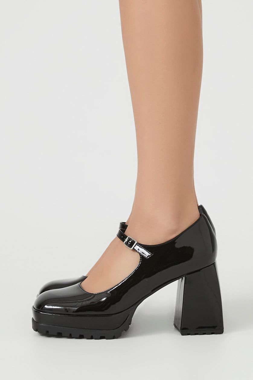 Faux Patent Leather Mary Jane Heel sold by Urban Planet product image thumbnail 6