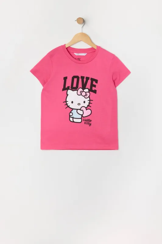 T-shirt à imprimé Hello Kitty Love pour fille sold by Urban Planet