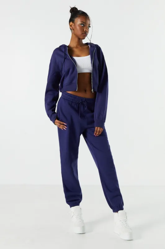 High Rise Fleece Jogger sold by Urban Planet