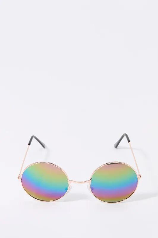 Rainbow Circle Sunglasses sold by Urban Planet