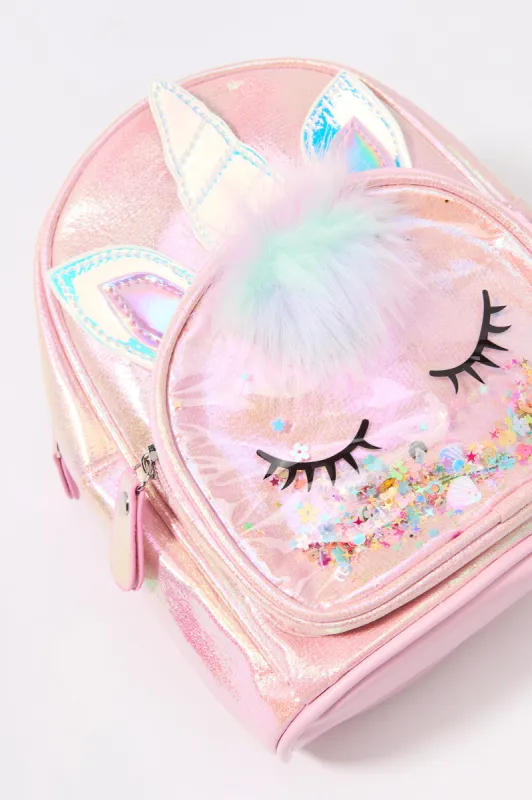 Girls Metallic Confetti Critter Backpack sold by Urban Planet