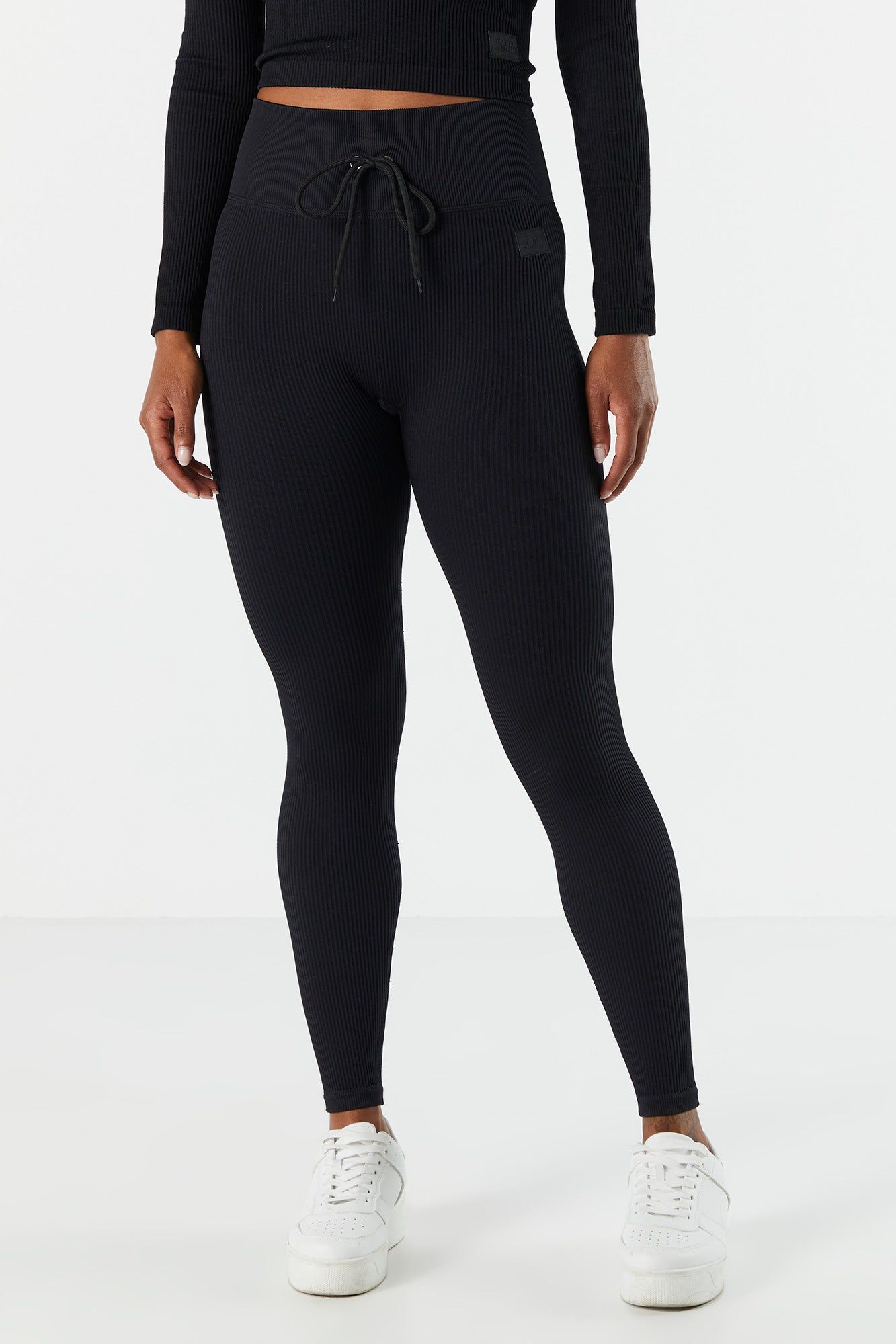 Sommer Ray Seamless Ribbed Self Tie Active Legging sold by Urban Planet product image thumbnail 7