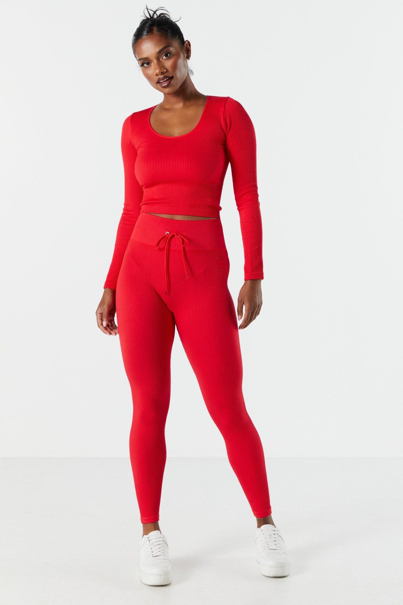 Sommer Ray Seamless Ribbed Self Tie Active Legging sold by Urban Planet