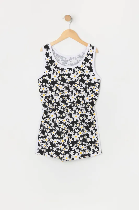 Girls Flower Print Romper sold by Urban Planet
