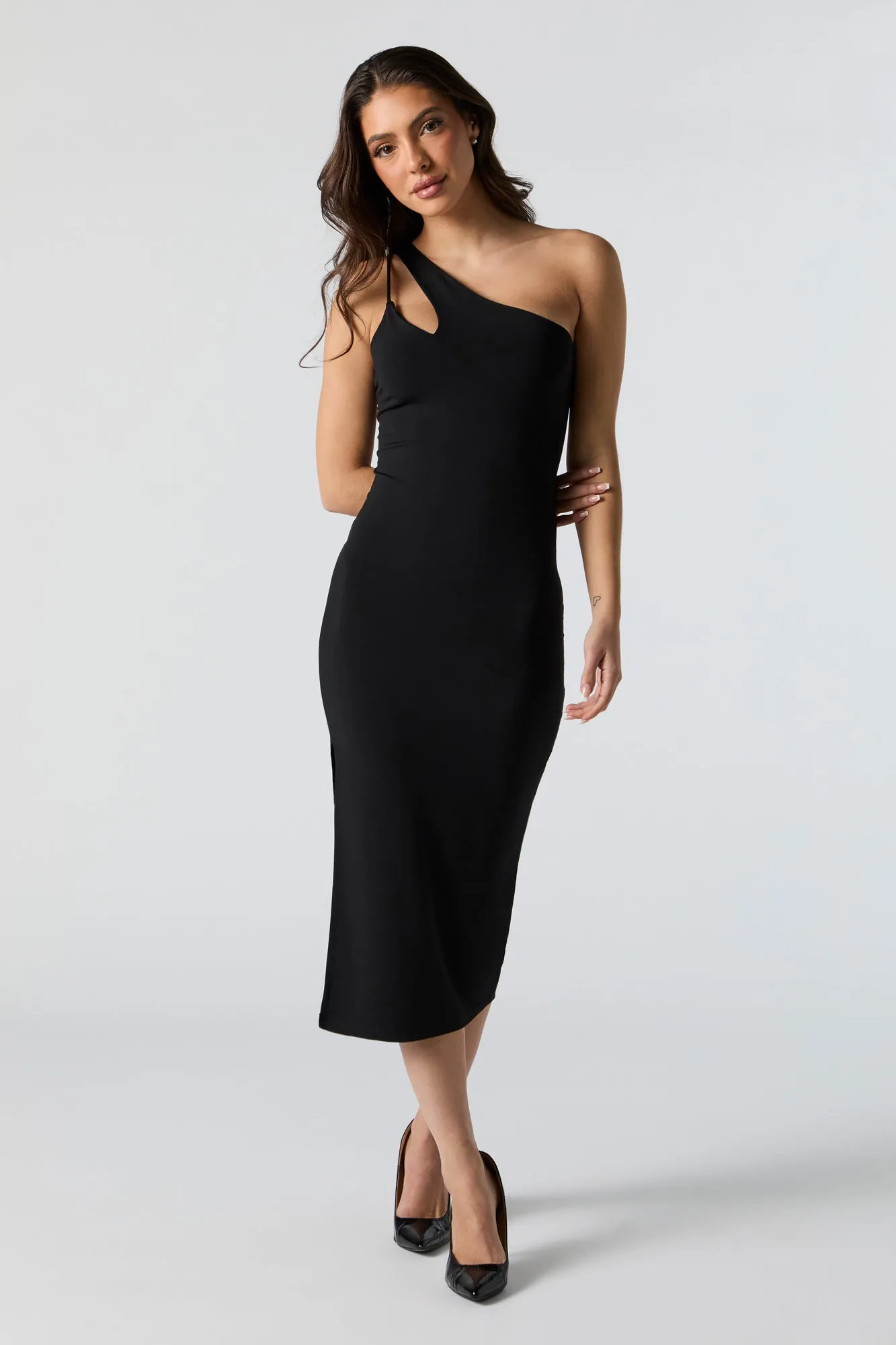 One Shoulder Bodycon Midi Dress sold by Urban Planet