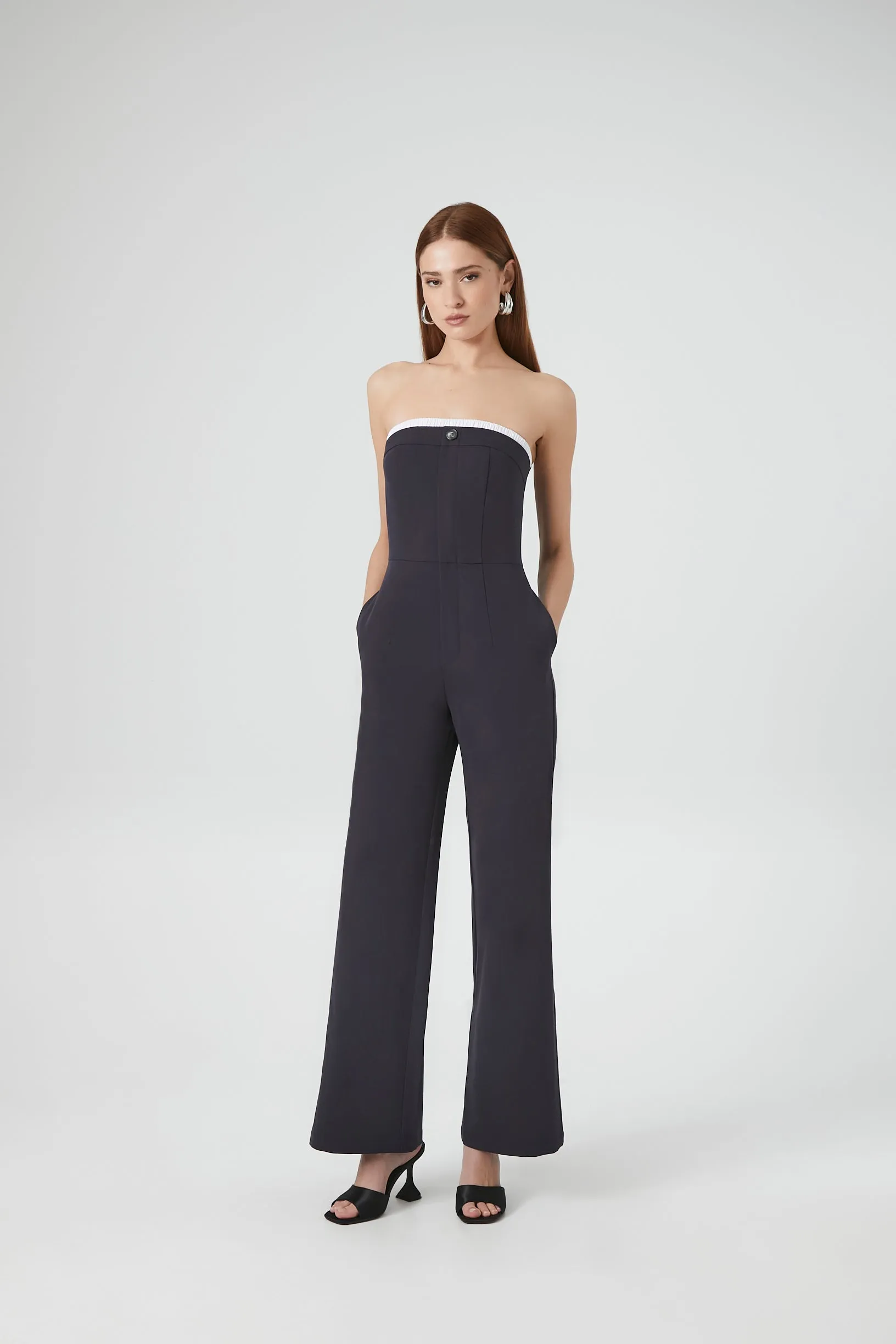 Strapless Wide Leg Jumpsuit sold by Urban Planet product image thumbnail 3