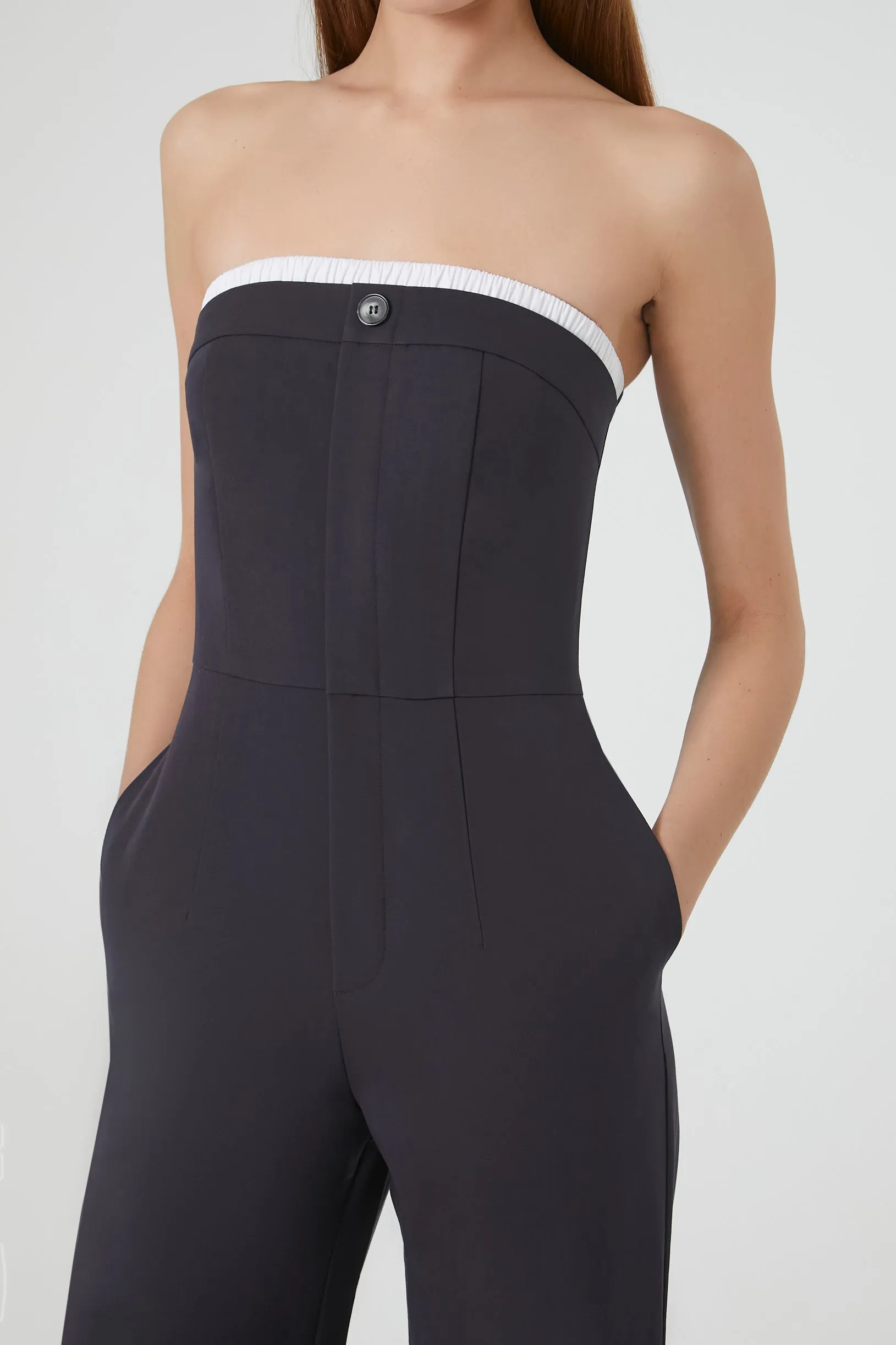 Strapless Wide Leg Jumpsuit sold by Urban Planet product image thumbnail 2