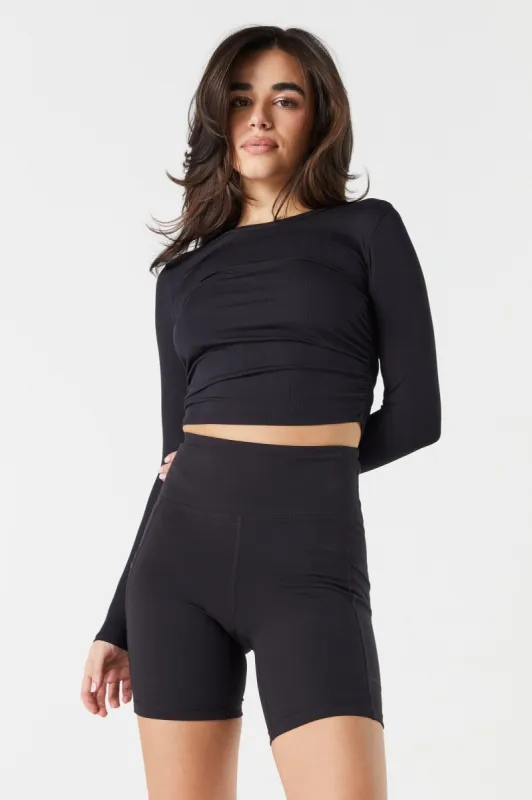 Side Pocket Biker Short sold by Urban Planet