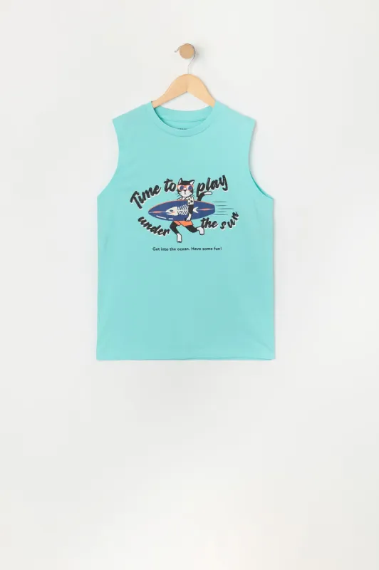 Débardeur à imprimé Time to Play pour garçon sold by Urban Planet