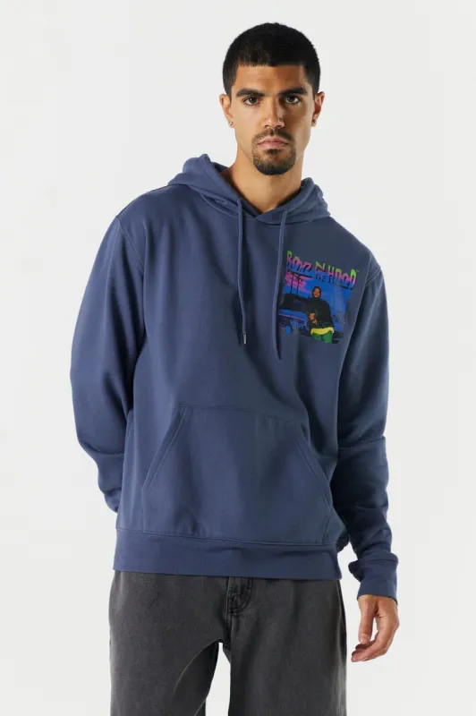 Haut à capuchon bleu avec imprimé Boys N The Hood sold by Urban Planet