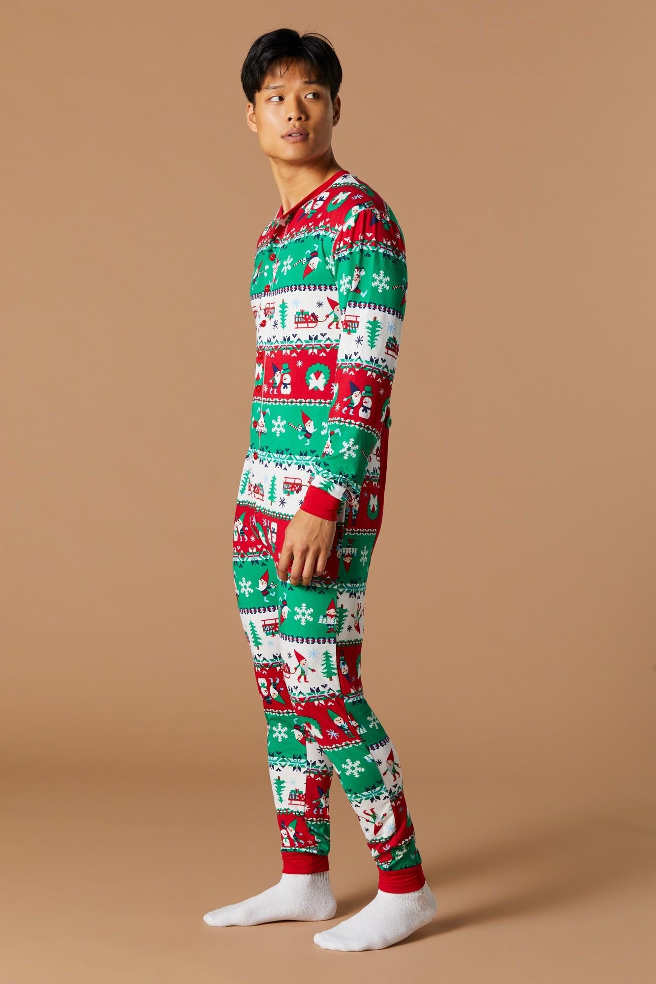 Unisex Fammy Jammies Xmas Gnome Onesie sold by Urban Planet product image thumbnail 7