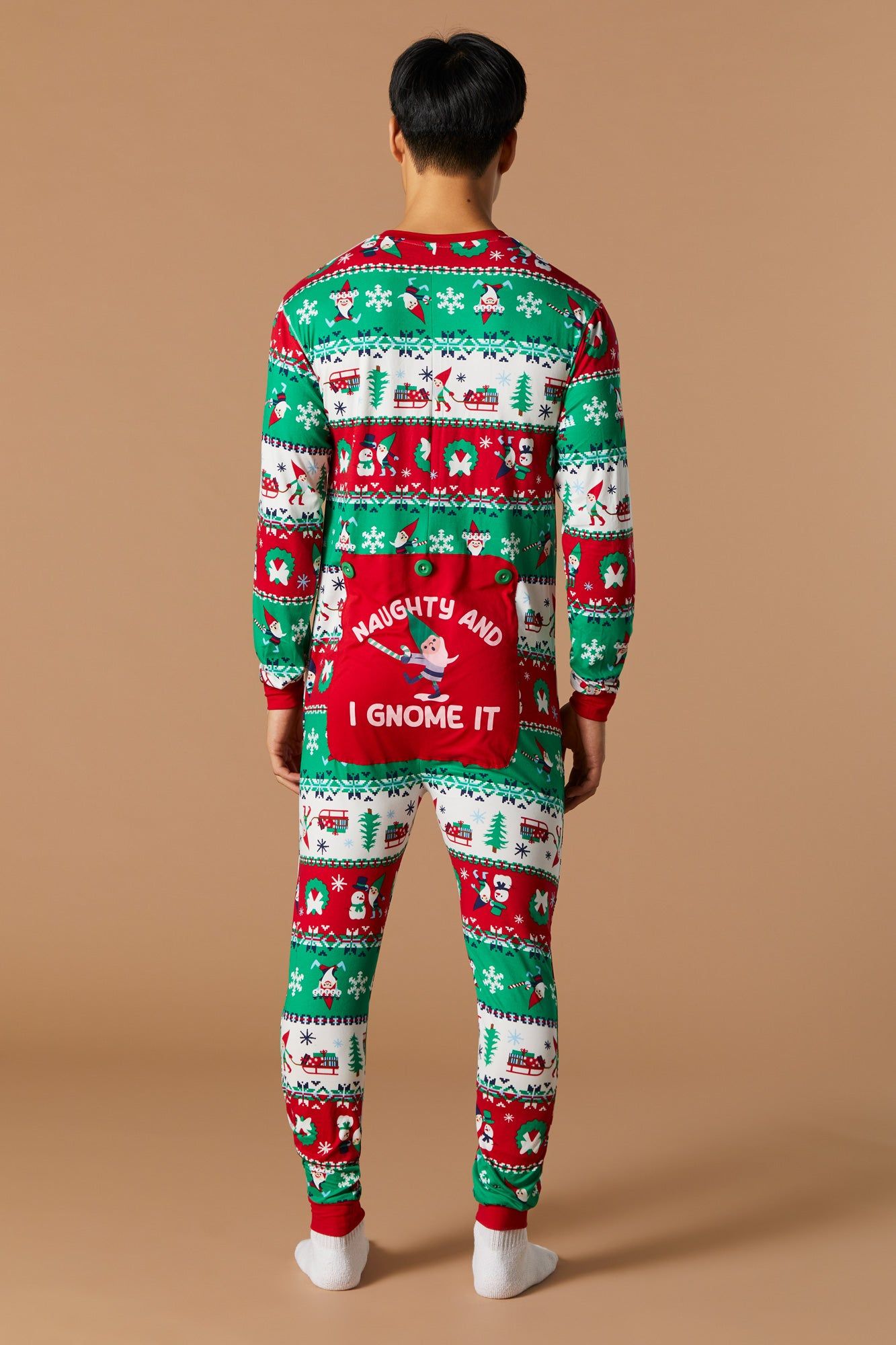 Unisex Fammy Jammies Xmas Gnome Onesie sold by Urban Planet product image thumbnail 6