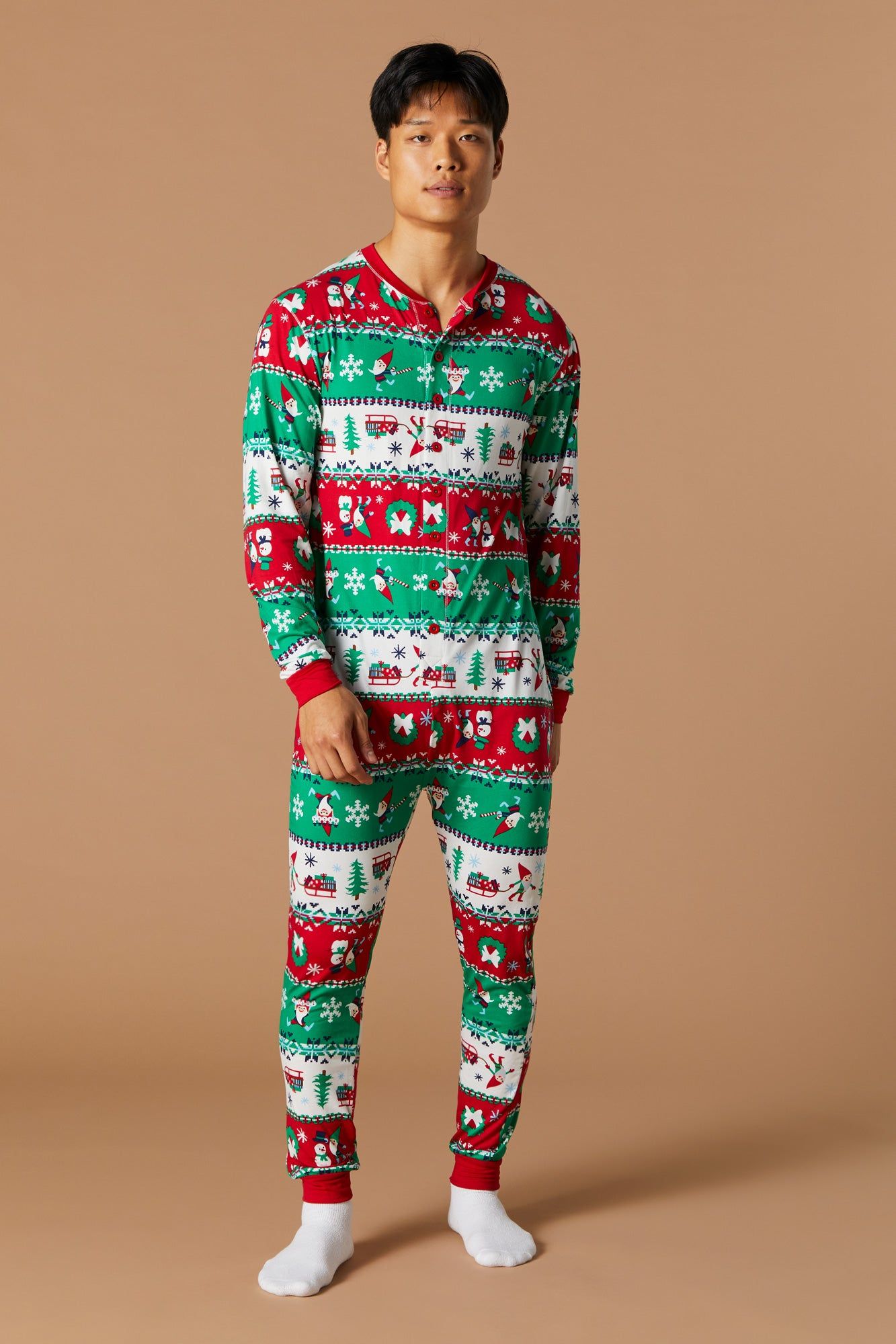 Unisex Fammy Jammies Xmas Gnome Onesie sold by Urban Planet product image thumbnail 5