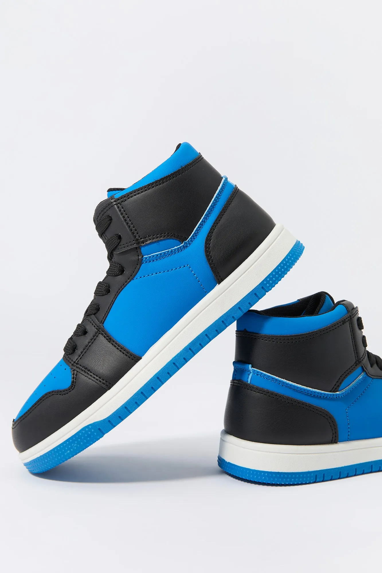 Boys Colourblock High Top Sneaker sold by Urban Planet