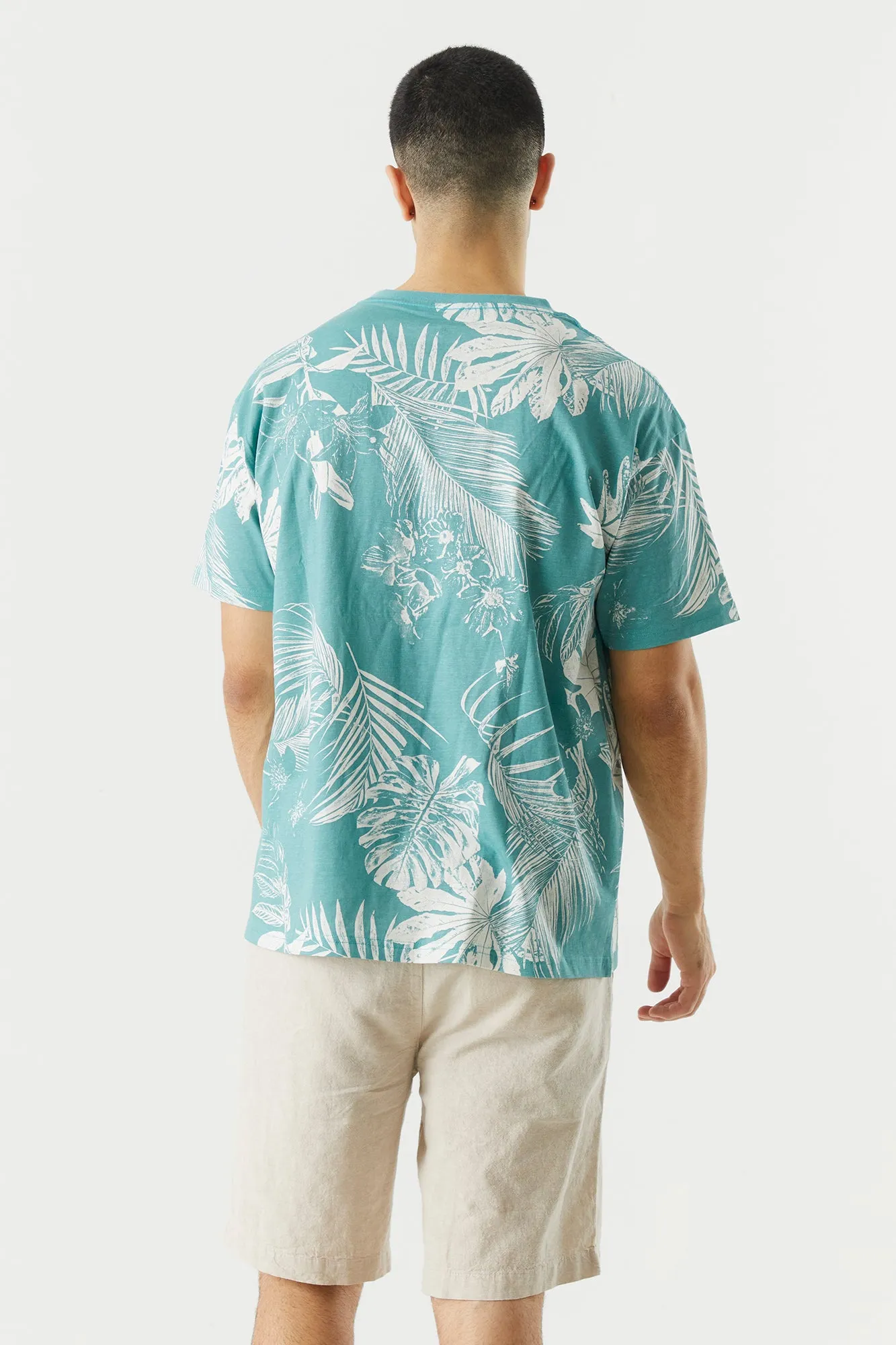 Tropical Print T-Shirt sold by Urban Planet product image thumbnail 2