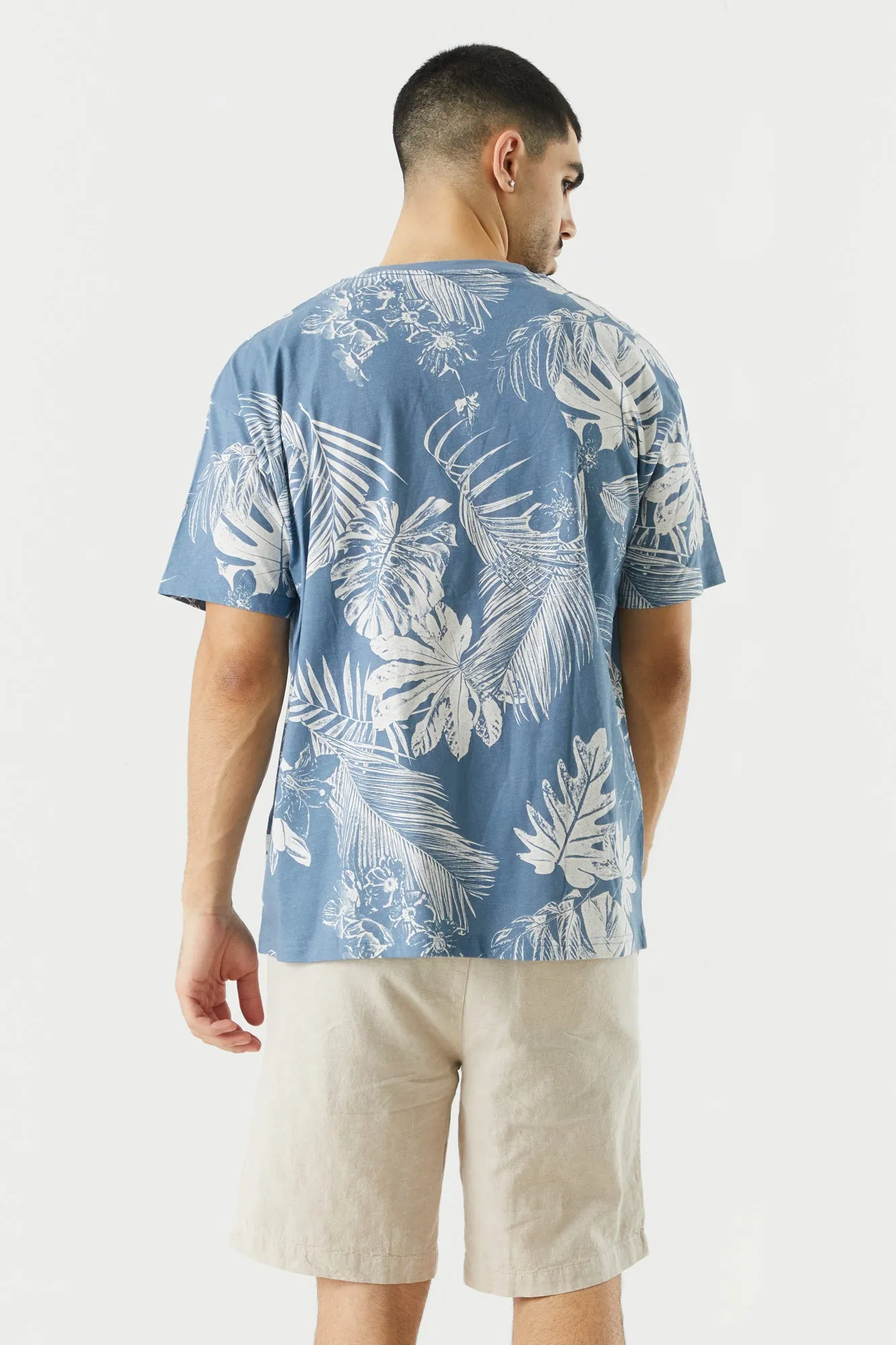Tropical Print T-Shirt sold by Urban Planet product image thumbnail 5