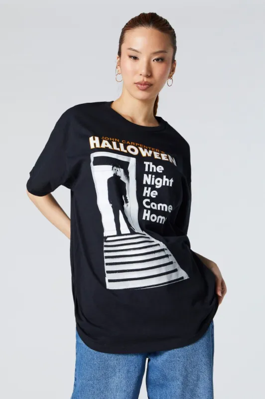 T-shirt de coupe garçonne à imprimé Halloween sold by Urban Planet