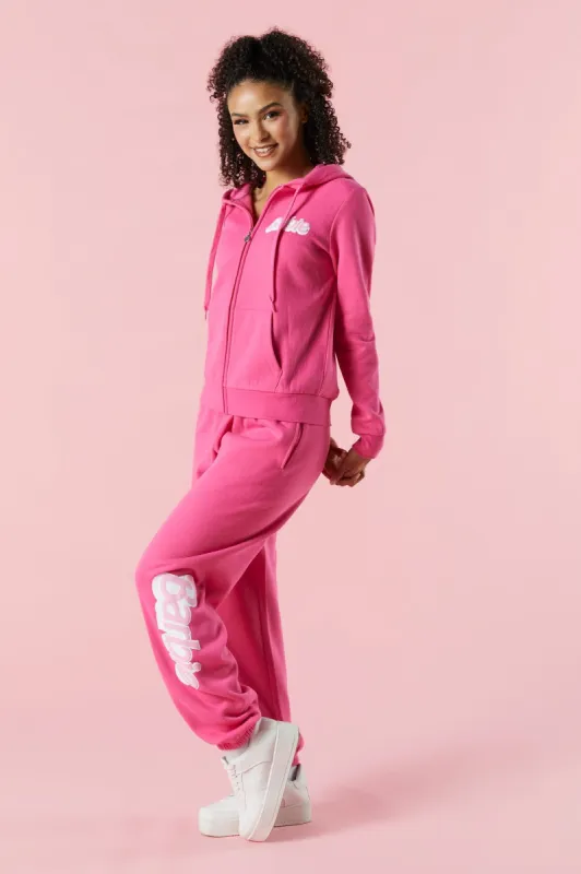 Barbie™ Pink Fleece Jogger sold by Urban Planet