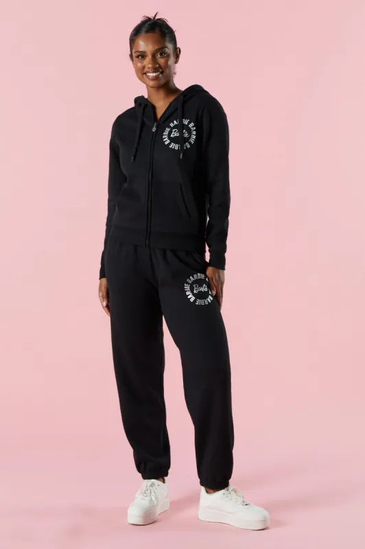 Barbie™ Black Fleece Jogger sold by Urban Planet