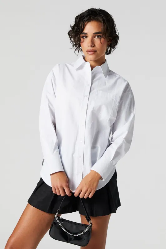 Oversized Button Down Top sold by Urban Planet