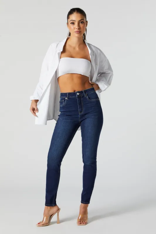 Jean Miami délavé foncé à taille haute sold by Urban Planet