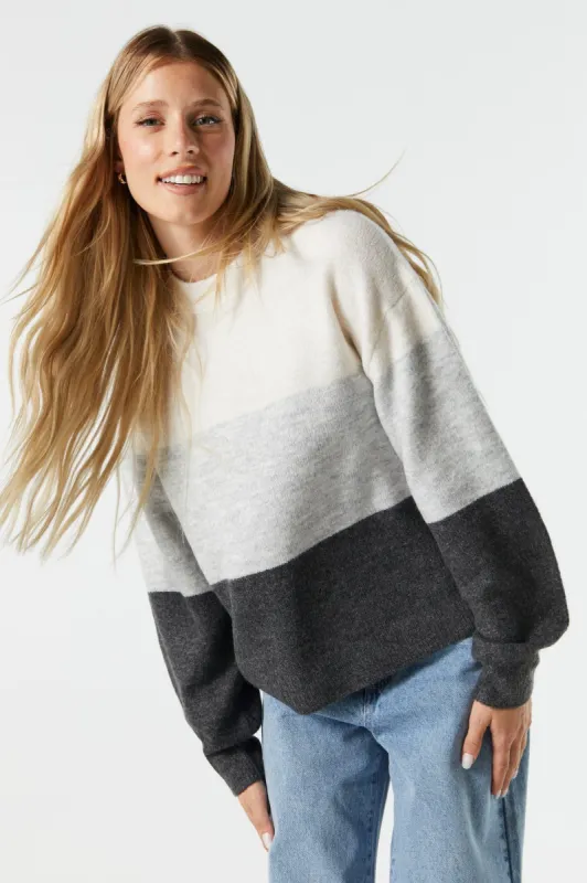 Mossy Colourblock Sweater sold by Urban Planet