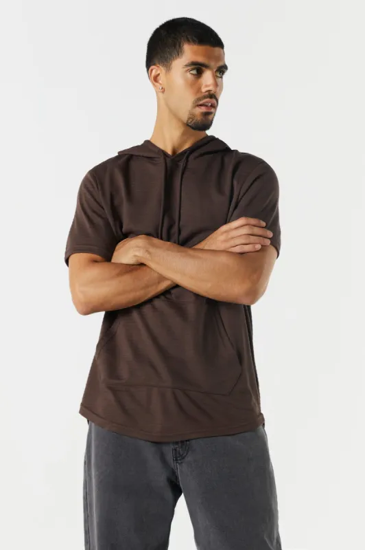 Haut à capuchon avec manches courtes sold by Urban Planet