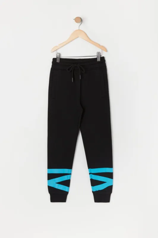 Boys Ninja Graphic Fleece Jogger sold by Urban Planet