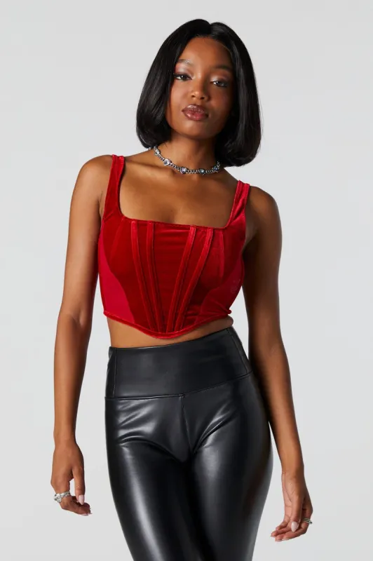 Corset en velours sold by Urban Planet