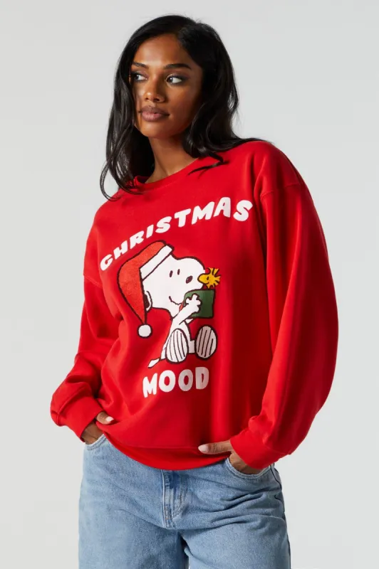 Xmas Snoopy Fleece Graphic Sweatshirt sold by Urban Planet