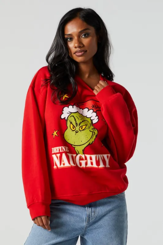 The Grinch Fleece Graphic Sweatshirt sold by Urban Planet