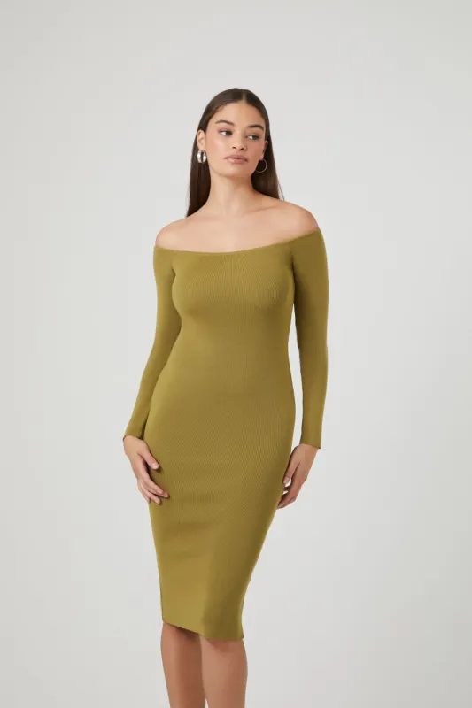 Robe-chandail à épaules dénudées sold by Urban Planet