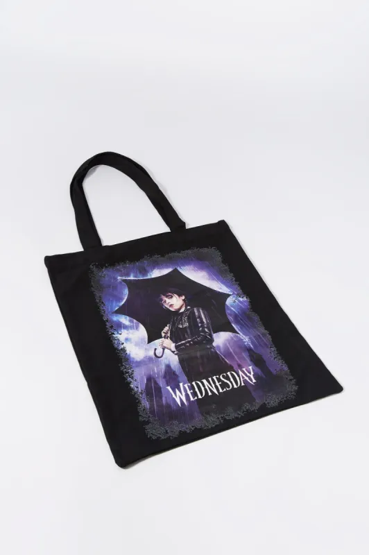 Wednesday Graphic Tote Bag sold by Urban Planet