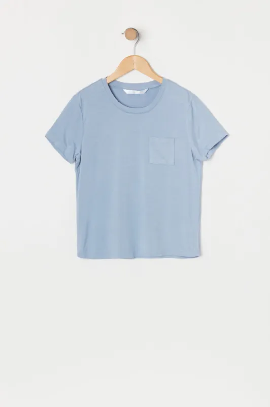 T-shirt décontracté à encolure arrondie pour fille sold by Urban Planet