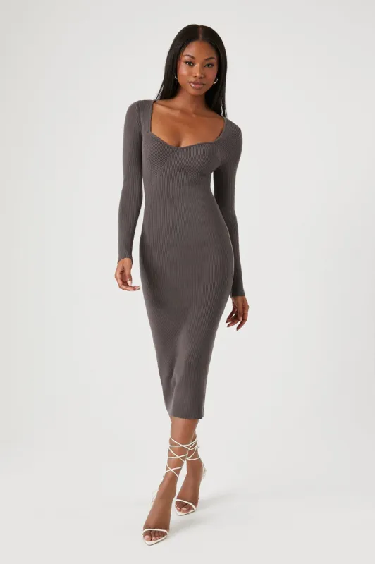 Robe-chandail moulante à décolleté en coeur sold by Urban Planet