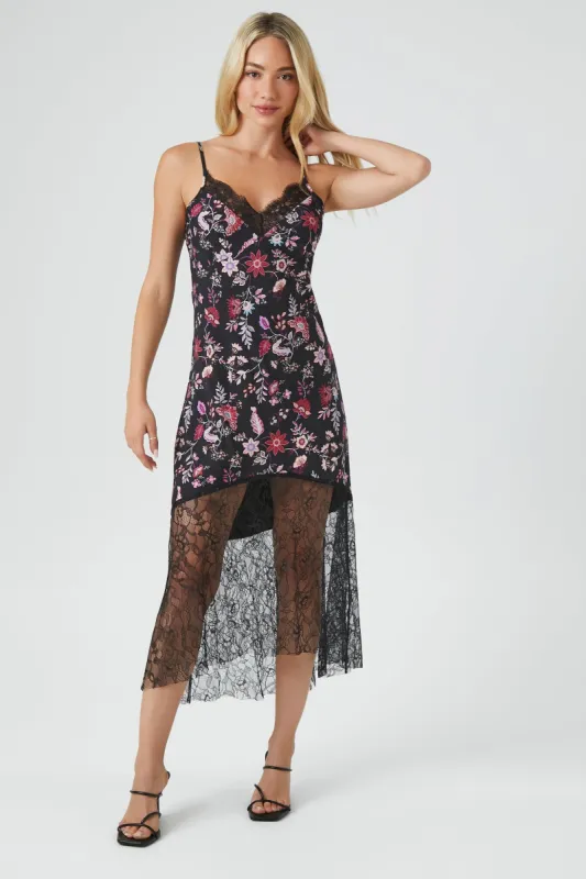 Floral Lace Slip Dress sold by Urban Planet