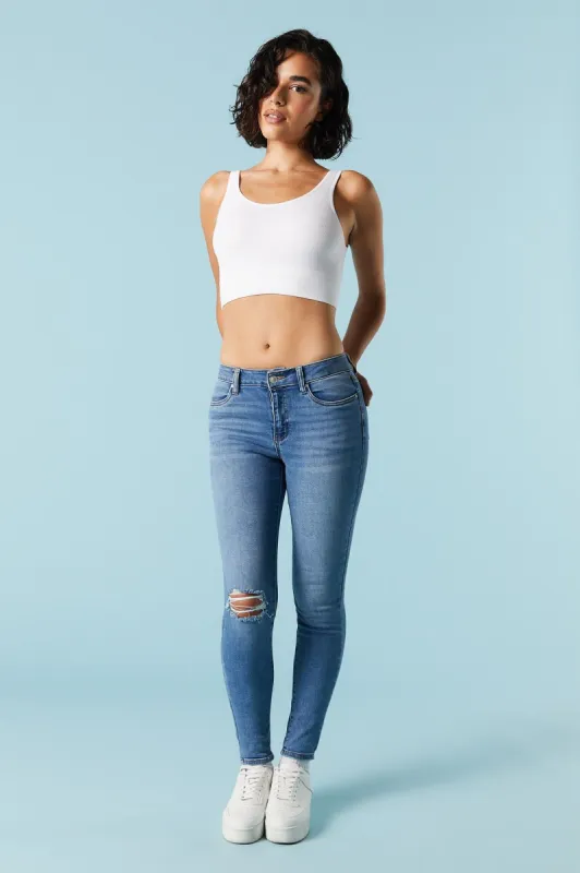 Jean ajusté Miami d'aspect usé délavé moyen sold by Urban Planet