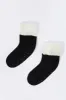 Faux Fur Collared Sock Slippers sold by Urban Planet