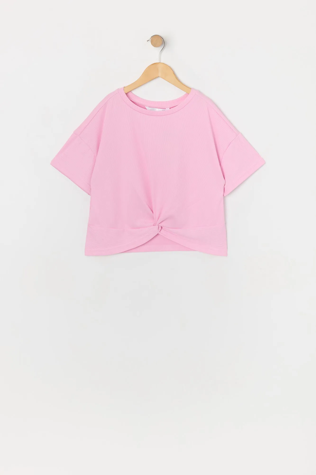 Girls Front Twist T-Shirt sold by Urban Planet