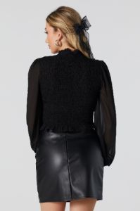 Smocked Long Sleeve Top sold by Urban Planet