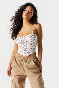 Débardeur corset fleuri sold by Urban Planet