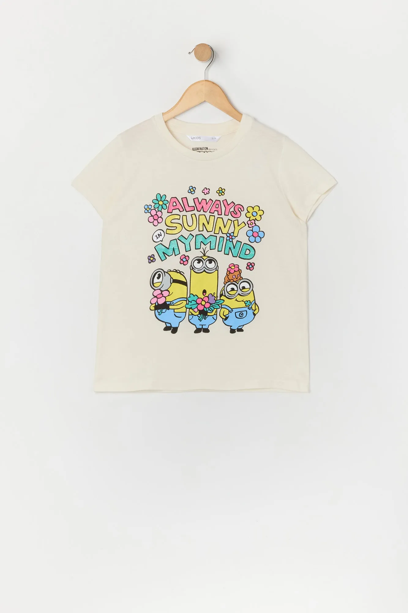 T-shirt à imprimé Always Sunny Minions pour fille sold by Urban Planet