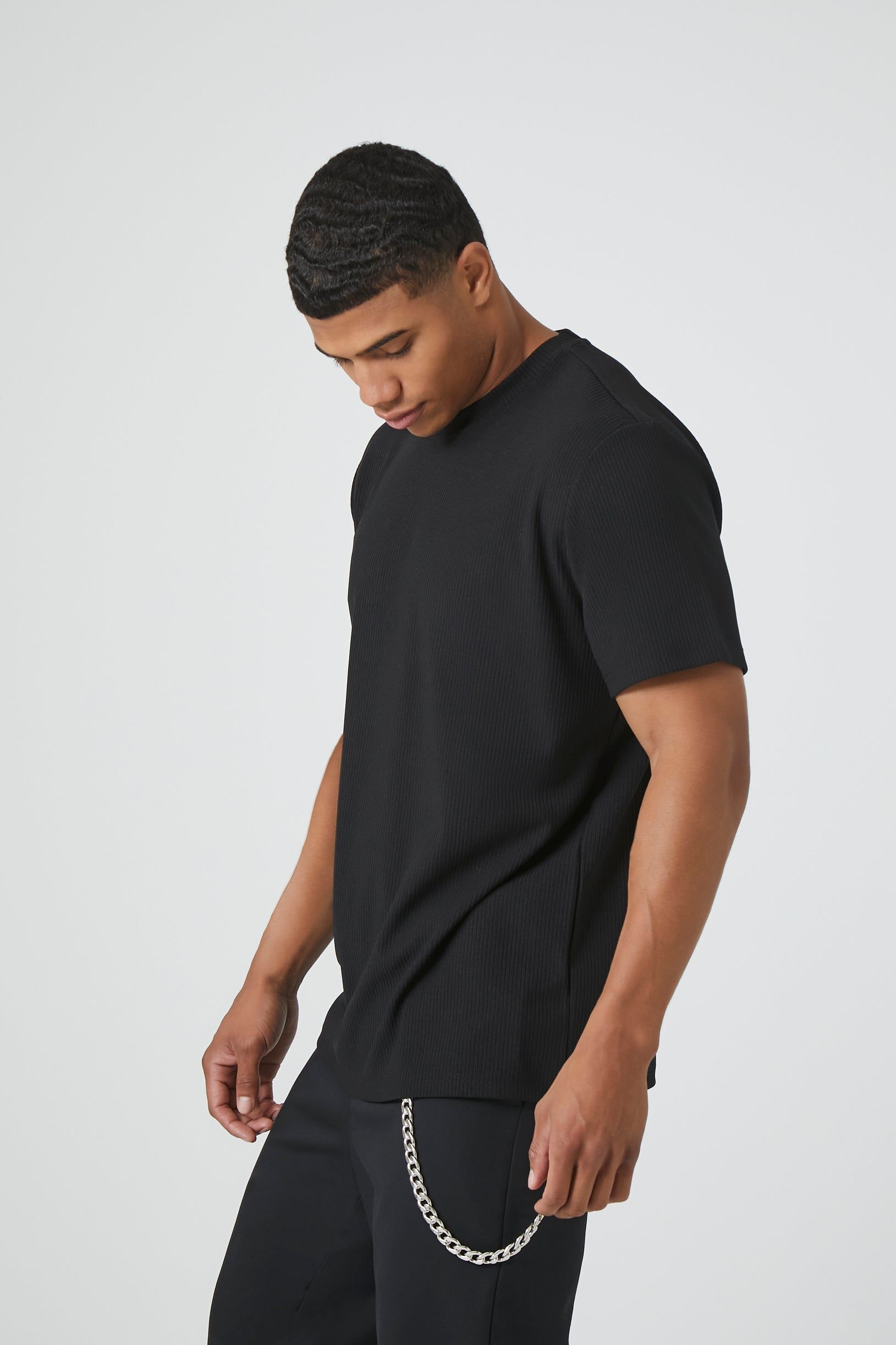 Textured Crewneck T-Shirt sold by Urban Planet product image thumbnail 7