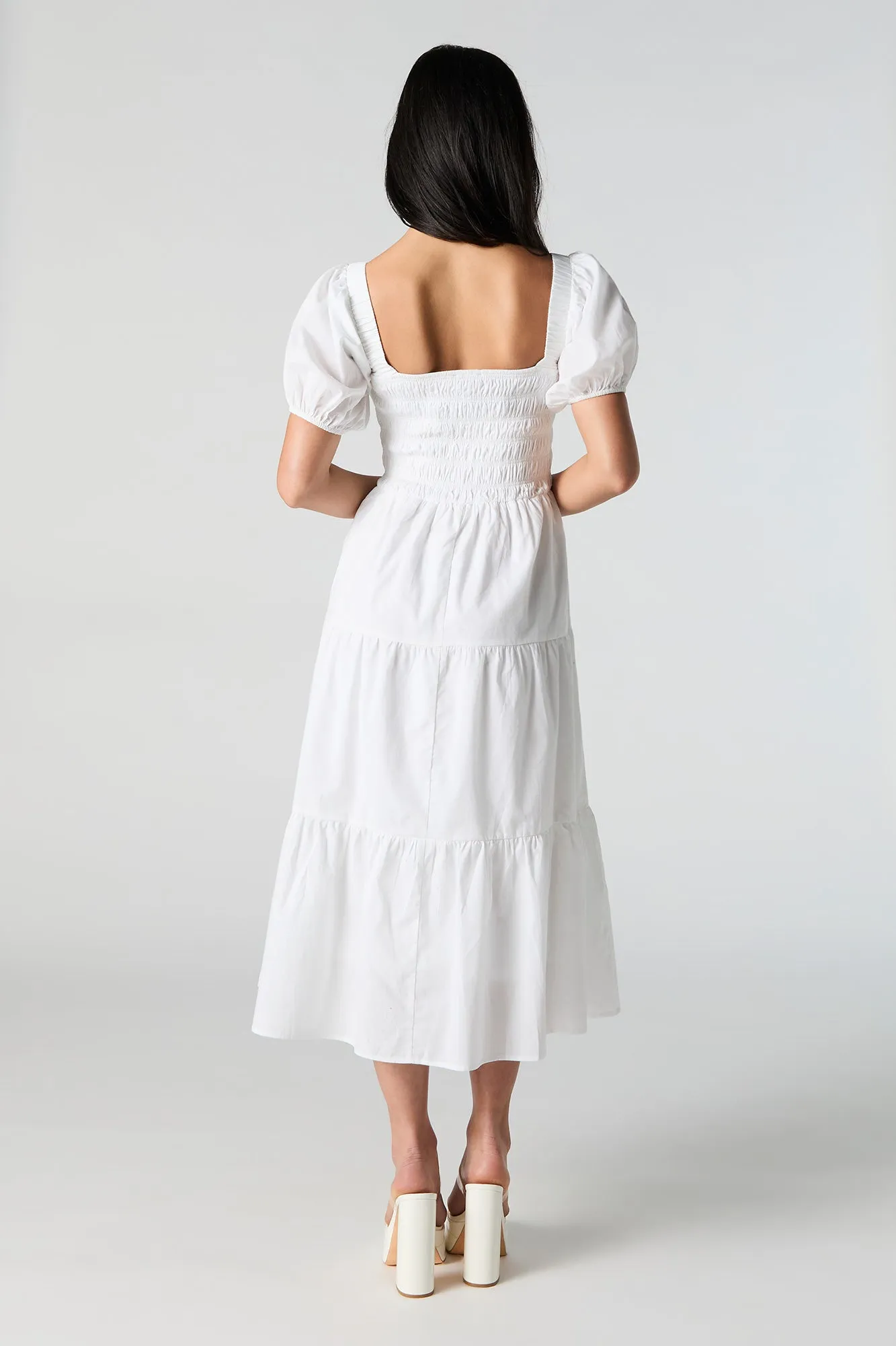 Robe midi volantée smockée sold by Urban Planet product image thumbnail 5