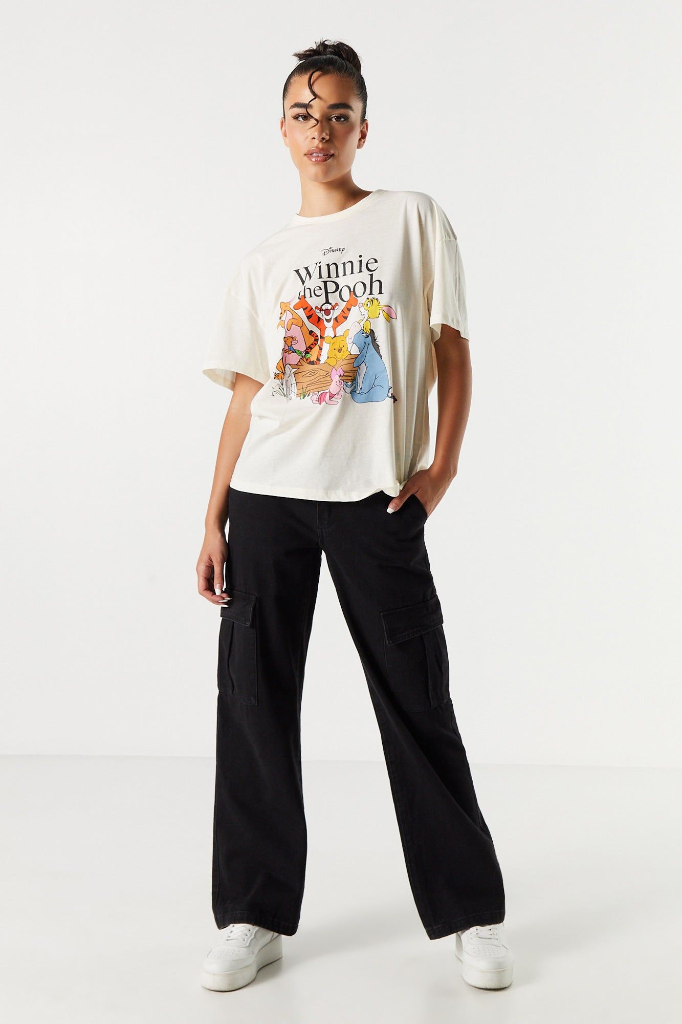 Winnie the Pooh Graphic Boyfriend T-Shirt sold by Urban Planet product image thumbnail 3