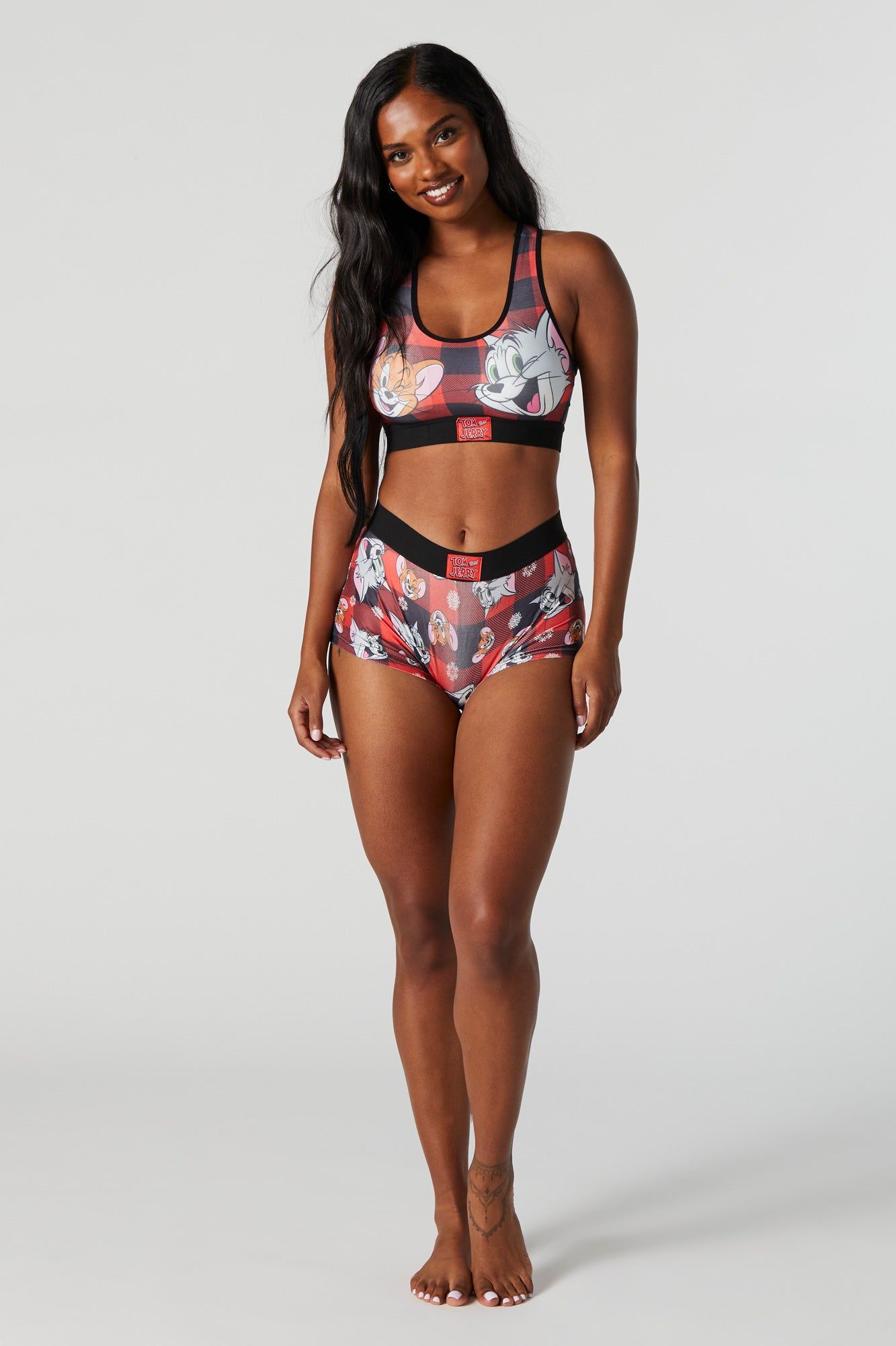 Tom and Jerry Sports Bra and Boy Short Set sold by Urban Planet product image thumbnail 4