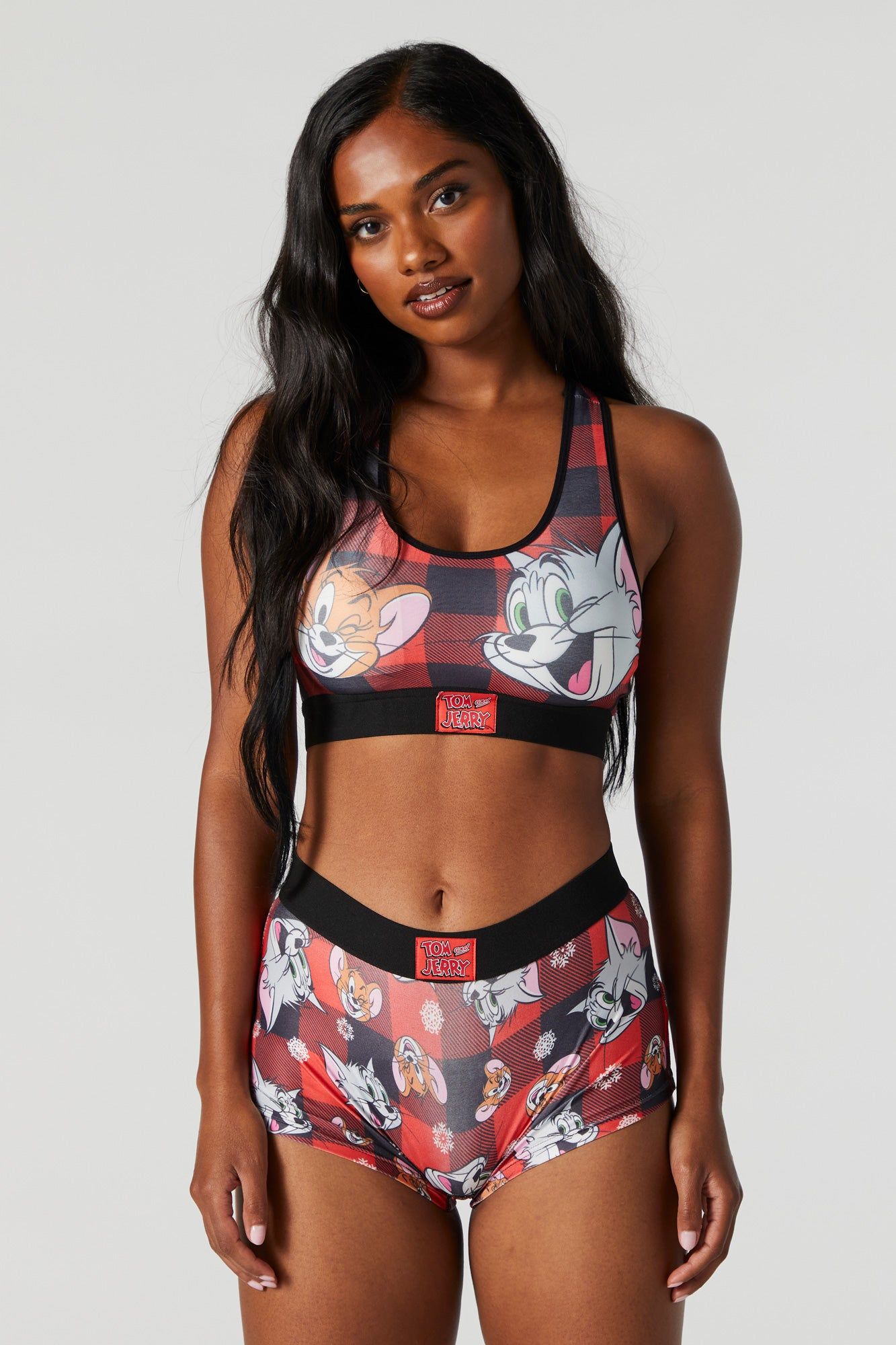 Tom and Jerry Sports Bra and Boy Short Set sold by Urban Planet