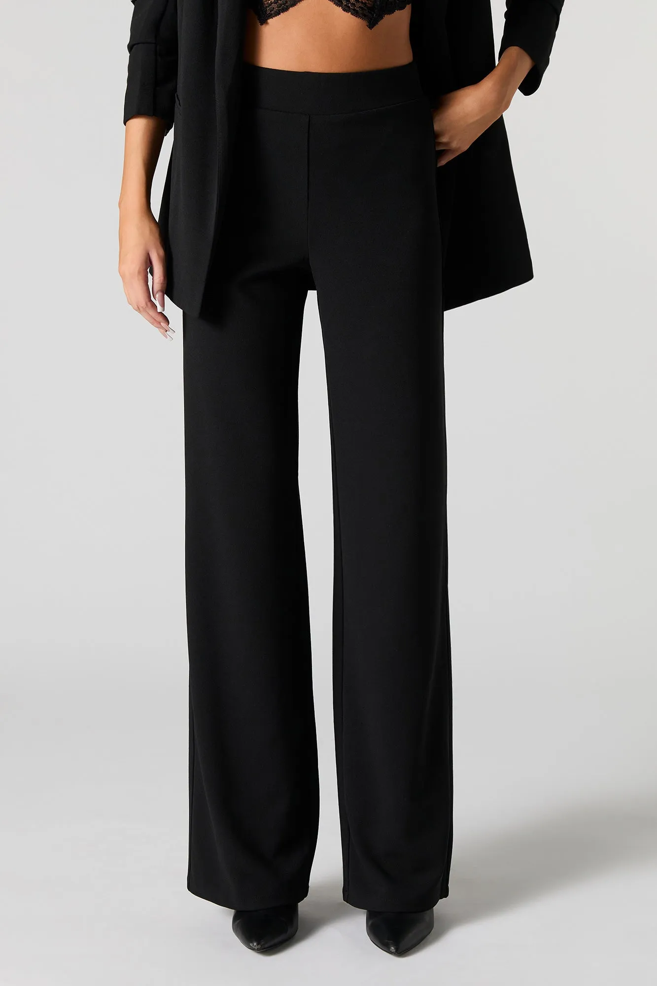 Pantalon habillé taille haute à jambe large sold by Urban Planet product image thumbnail 2